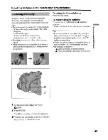 Preview for 49 page of Sony DCR-DVD200 - Dvd Handycam Camcorder Operating Instructions Manual