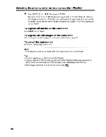 Preview for 76 page of Sony DCR-DVD200 - Dvd Handycam Camcorder Operating Instructions Manual