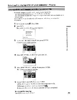 Preview for 77 page of Sony DCR-DVD200 - Dvd Handycam Camcorder Operating Instructions Manual