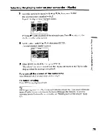 Preview for 79 page of Sony DCR-DVD200 - Dvd Handycam Camcorder Operating Instructions Manual