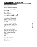 Preview for 129 page of Sony DCR-DVD200 - Dvd Handycam Camcorder Operating Instructions Manual