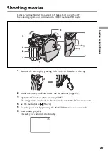 Предварительный просмотр 29 страницы Sony DCR DVD301 - 1MP DVD Handycam Camcorder Operating Instructions Manual