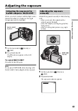 Предварительный просмотр 43 страницы Sony DCR DVD301 - 1MP DVD Handycam Camcorder Operating Instructions Manual