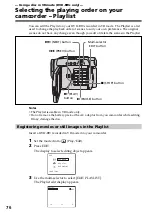 Предварительный просмотр 76 страницы Sony DCR DVD301 - 1MP DVD Handycam Camcorder Operating Instructions Manual