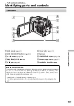 Предварительный просмотр 137 страницы Sony DCR DVD301 - 1MP DVD Handycam Camcorder Operating Instructions Manual