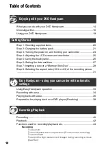 Preview for 10 page of Sony DCR DVD505 - 4MP DVD Handycam Camcorder Operating Manual