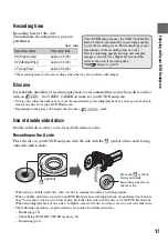 Preview for 17 page of Sony DCR DVD505 - 4MP DVD Handycam Camcorder Operating Manual