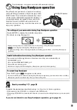 Preview for 33 page of Sony DCR DVD505 - 4MP DVD Handycam Camcorder Operating Manual