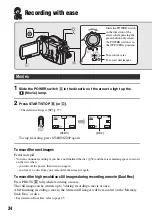 Preview for 34 page of Sony DCR DVD505 - 4MP DVD Handycam Camcorder Operating Manual