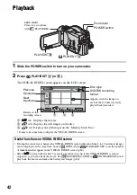 Preview for 42 page of Sony DCR DVD505 - 4MP DVD Handycam Camcorder Operating Manual