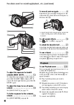 Preview for 46 page of Sony DCR DVD505 - 4MP DVD Handycam Camcorder Operating Manual