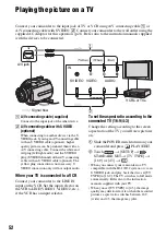 Preview for 52 page of Sony DCR DVD505 - 4MP DVD Handycam Camcorder Operating Manual