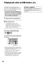 Preview for 58 page of Sony DCR DVD505 - 4MP DVD Handycam Camcorder Operating Manual