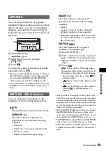 Preview for 69 page of Sony DCR DVD505 - 4MP DVD Handycam Camcorder Operating Manual