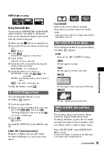 Preview for 75 page of Sony DCR DVD505 - 4MP DVD Handycam Camcorder Operating Manual