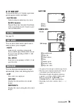 Preview for 79 page of Sony DCR DVD505 - 4MP DVD Handycam Camcorder Operating Manual