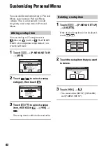 Preview for 82 page of Sony DCR DVD505 - 4MP DVD Handycam Camcorder Operating Manual