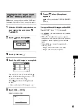 Preview for 85 page of Sony DCR DVD505 - 4MP DVD Handycam Camcorder Operating Manual