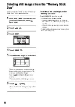 Preview for 86 page of Sony DCR DVD505 - 4MP DVD Handycam Camcorder Operating Manual