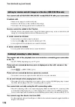 Preview for 116 page of Sony DCR DVD505 - 4MP DVD Handycam Camcorder Operating Manual