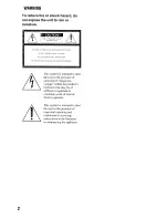 Preview for 2 page of Sony DCR-DVD506 Operating Manual