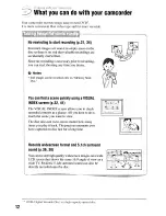 Preview for 12 page of Sony DCR-DVD506 Operating Manual