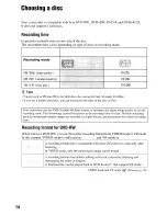 Preview for 14 page of Sony DCR-DVD506 Operating Manual