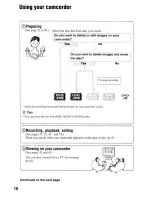 Preview for 16 page of Sony DCR-DVD506 Operating Manual