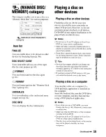 Preview for 59 page of Sony DCR-DVD506 Operating Manual