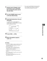 Preview for 63 page of Sony DCR-DVD506 Operating Manual