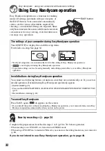 Предварительный просмотр 32 страницы Sony DCR-DVD705E Operating Manual