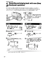 Предварительный просмотр 34 страницы Sony DCR-DVD710 - Dvd Digital Handycam Camcorder Operating Manual