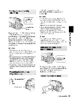 Предварительный просмотр 41 страницы Sony DCR-DVD710 - Dvd Digital Handycam Camcorder Operating Manual