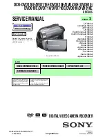 Sony DCR-DVD710 - Dvd Digital Handycam Camcorder Service Manual preview
