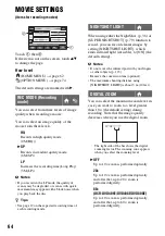 Preview for 64 page of Sony DCR DVD808E - Handycam - Camcorder Operating Manual