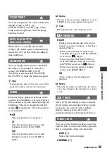 Preview for 65 page of Sony DCR DVD808E - Handycam - Camcorder Operating Manual