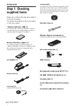 Предварительный просмотр 12 страницы Sony DCR-HC1000 - Digital Handycam Camcorder Operation Manual