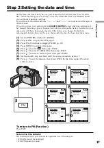 Предварительный просмотр 17 страницы Sony DCR-HC15 Operation Manual