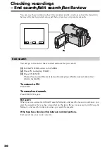 Preview for 30 page of Sony DCR-HC15 Operation Manual