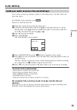 Preview for 71 page of Sony DCR-HC15 Operation Manual