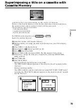 Preview for 73 page of Sony DCR-HC15 Operation Manual