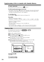 Preview for 74 page of Sony DCR-HC15 Operation Manual