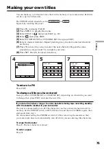 Preview for 75 page of Sony DCR-HC15 Operation Manual