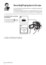 Предварительный просмотр 10 страницы Sony DCR-HC20 - Digital Handycam Camcorder Operation Manual