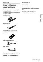 Предварительный просмотр 11 страницы Sony DCR-HC20 - Digital Handycam Camcorder Operation Manual