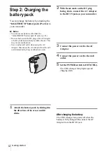 Предварительный просмотр 12 страницы Sony DCR-HC20 - Digital Handycam Camcorder Operation Manual