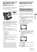 Предварительный просмотр 29 страницы Sony DCR-HC20 - Digital Handycam Camcorder Operation Manual