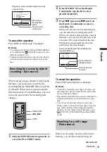 Предварительный просмотр 41 страницы Sony DCR-HC20 - Digital Handycam Camcorder Operation Manual