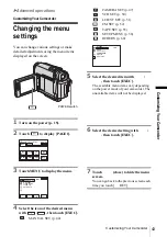 Предварительный просмотр 43 страницы Sony DCR-HC20 - Digital Handycam Camcorder Operation Manual