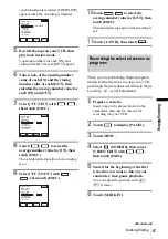 Предварительный просмотр 67 страницы Sony DCR-HC20 - Digital Handycam Camcorder Operation Manual